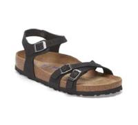 Birkenstock KUMBA 1029526 Sandales Femme Noires à Boucles en Cuir