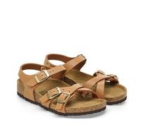 BIRKENSTOCK KUMBA KIDS GRAINED PECAN SANDALES POUR FEMMES ET ENFANTS MARRON