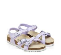BIRKENSTOCK KUMBA KIDS SHINY LIZARD PURPLE FOG SANDALES