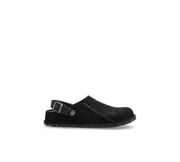 Birkenstock - Lutry Premium Suede Slides - Femme - Chaussures - Noir - Taille: 36 EU