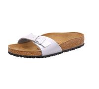 Birkenstock Madrid 40411, Chaussures Mixte Adulte Argent (Silber) 39 EU (étroit)