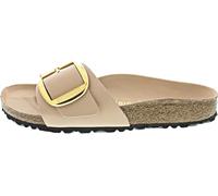 Sandales Beiges Pour Femmes Birkenstock Madrid Big Buckle Natural Leather Patent 1026496-hsnb