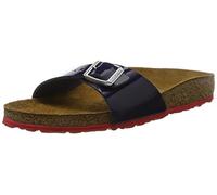 Birkenstock - Madrid BS - Mules - Mixte Adulte - Bleu (Vernis Dress Blue/Ls Red) - 42 EU