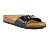 BIRKENSTOCK MADRID PATENT BLACK NOIR VERNI SANDALES LARGEUR ETROITE