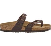 Birkenstock Mayari Cuir Gras, Tongs Femme, Marron Habana, 38 EU