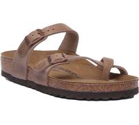 Birkenstock Mayari Cuir Huile Tabac Sandales Femmes Ajustement Normal EU 36-42