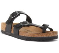Birkenstock Mayari Oiled Leather Strappy En Marron Foncé Taille UK 2-9