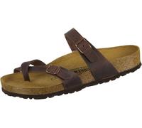 Birkenstock Mayari Sandale à lanières en cuir huilé pour femme Marron foncé - UK 5 - EU 38 / Marron foncé