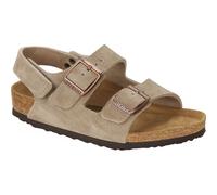 Birkenstock - Milano HL Kids Suede Leather - Sandales enfant Taupe - 28 - Étroit