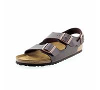 Birkenstock Milano, Sandales Bride arrière homme, Marron (Birko Flor Brun Foncé), 44 EU