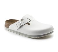 BIRKENSTOCK Mixte Boston Chaussures de Travail en Cuir Naturel Blanc Taille 38-Semelle intérieure Normale