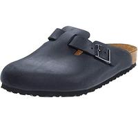 Sabots Birkenstock Unisexe Boston Leather Black Narrow-Taille 45