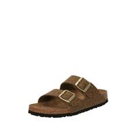 Birkenstock Femme Arizona Leo Khaki, Synthetics Sandale, Kaki, 41 EU