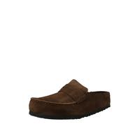 Birkenstock Naples Wrapped Suede Leather men Sandals & Slides brown taille: 44