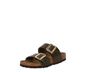 BIRKENSTOCK Mule 'Sydney' marron / noir, Taille 38