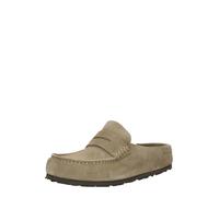 Birkenstock Chaussures Naples Wrapped cuir suédé étroit marron Taille 40