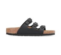 Birkenstock - Mules en Cuir avec Boucles Argentées - Femme - Chaussures - Noir - Taille: 37 EU