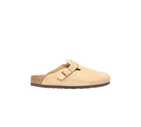 Birkenstock - Mules en daim avec boucle de fermeture - Homme - Chaussures - Beige - Taille: 45 EU