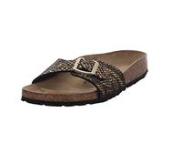 BIRKENSTOCK Mules Madrid Birko-Flor pour homme, Noir , 43 EU Étroit