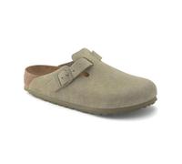 Birkenstock Sabots Boston Suède Étroit Kaki Taille 45