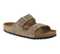 Mules Birkenstock Arizona Cuir Suede Soft Footbed W Taupe - 41 Beige