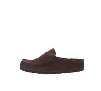 Birkenstock Naples Wrapped Sude Marrón zuecos cómodos Talla Numeric_43