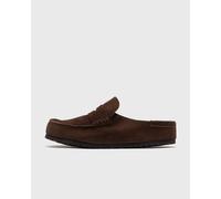 Birkenstock Naples Wrapped Suede Leather men Sandals & Slides brown taille: 44