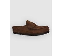 Birkenstock Sabots Naples Cuir suédé Marron Taille 40
