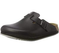 Birkenstock Original Boston Cuir Normal (pour pied large), Black, 060194 45,0