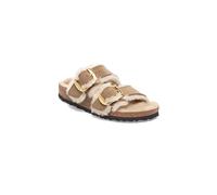 Claquettes femme Birkenstock Arizona Big Buckle Shearling Beige 36 Étroit