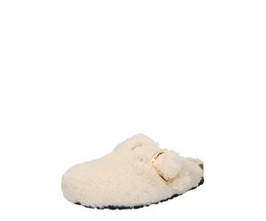 BIRKENSTOCK Pantoufle 'Boston Big Buckle' crème / or, Taille 36