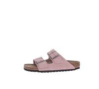 Birkenstock Pantoufles pour Femmes Arizona BS 1031651 Couleur Argile Rose, avec Boucles et Cuir suédé 37