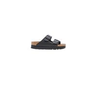 Birkenstock Papillio by ARIZONA PAP FLEX PLATFORM, Sandales tendance (blanc, système de tailles des chaussures UE, adulte, pointure étroite, pointure 41), Black Veg, 38 EU