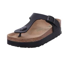Birkenstock PAPILLIO Gizeh Platform birko flor Femme Noir, 159341