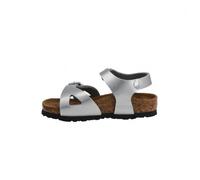 Sandale - BIRKENSTOCK - RIO Cadet - Gris (Argent) - Boucle de serrage - Dessus synthétique - Semelle cuir velours 24
