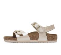 Birkenstock - Rio HL (Birko-Flor Kids) - Sandale pour fille avec deux bandes et sangles réglables, nacré, 38 EU