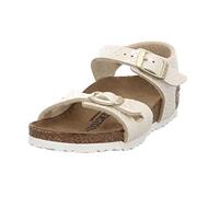 Birkenstock Rio, Sandales fille, Blanc Cassé (Shiny Snake Cream), 30 EU (11.5UK)