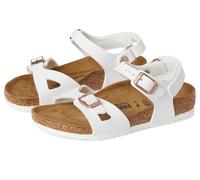 Birkenstock Rio Sandales unisexes pour enfant avec crochet et boucle, blanc, 1-1.5 Narrow Little Kid