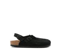 Birkenstock - Sabot à bride de cheville en daim souple - Homme - Chaussures - Noir - Taille: 46 EU