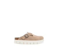 Birkenstock - Sabot en daim épais Narrow - Femme - Chaussures - Beige - Taille: 36 EU