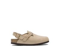 Birkenstock sabot femme beige en cuir suède - 41