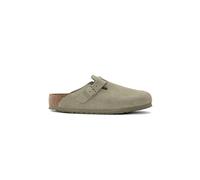 Birkenstock Sabots Boston Suède Étroit Kaki 39