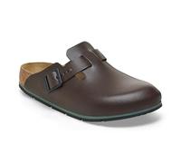 BIRKENSTOCK Sabots Boston Pro en cuir - Chaussures professionnelles certifiées de qualité supérieure pour la médecine, la restauration et le service, Java, 41 EU