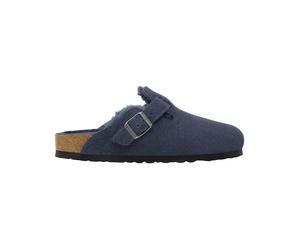 Birkenstock - Sabots chauds et doux - Boston Shearling Leather/Suede Regular New Navy en Cuir - Taille 43 Navy 43