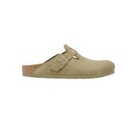 Birkenstock - Sabots en cuir suédé - Boston LEVE Regular Faded Khaki en Cuir - Taille 43 - Marron Marron 43