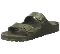 BIRKENSTOCK Sabots et mules Arizona 51061 en Birko-Flor (normal) - Unisexe, kaki, 45 EU