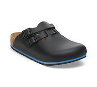 BIRKENSTOCK Sabots Kay Pro en cuir - Chaussures de loisirs et de travail unisexes de qualité supérieure pour la médecine, la restauration et le service, Noir , 41 EU Étroit