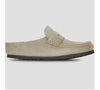 Mules et sabots Birkenstock Naples Wrapped Suede - Narrow pour Femme 41 Beige