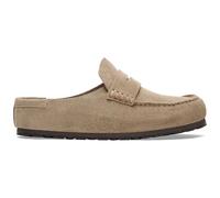 Birkenstock Chaussures Naples Wrapped cuir suédé étroit marron Taille 42