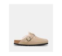 Birkenstock - Sabots Plats Boston En Cuir - Marron - 41